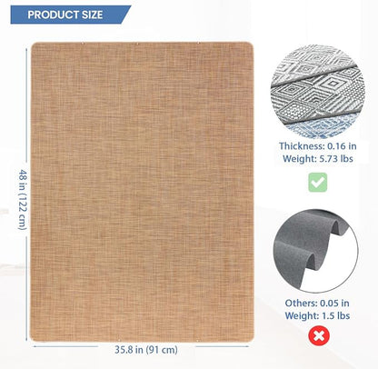 Chair Mat for Hardwood Floor, Anti Slip, Computer Chair Desk Mat, Floor - Image 2