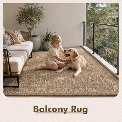 MontVoo-Outdoor Rug-Patio Rug 8x10 Polypropylene Indoor Outdoor Rugs Carpet - Image 9