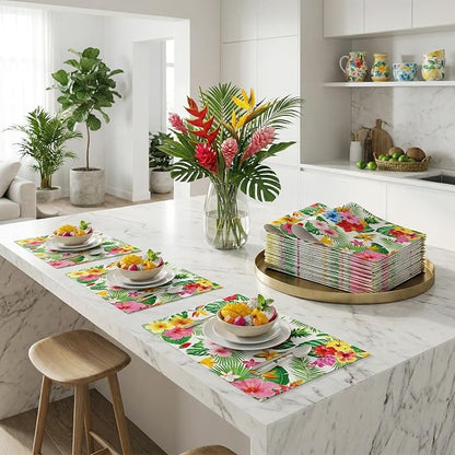 50 Pack Tropical Floral Paper Placemats, Disposable Table Mats - Image 7