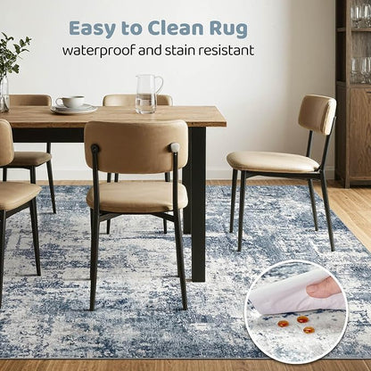 12x15 Area Rug Living Room: Washable Large Abstract Soft Rug Stain Resistant - Image 6