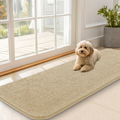 OLANLY Dog Door Mat for Muddy Paws 59x20, Absorbs Moisture and Dirt, Absorbent by OLANLY