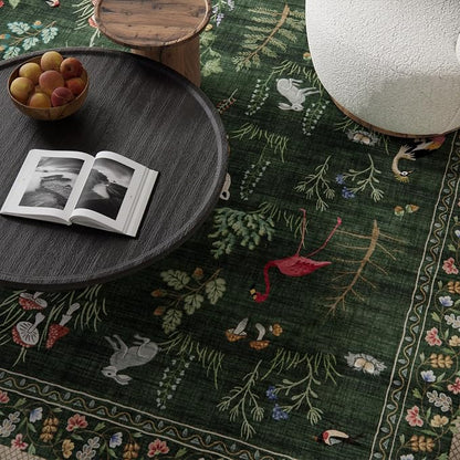 Machine Washable Rug for Living Room: 9x12 Area Rugs for Bedroom Stain - Image 3