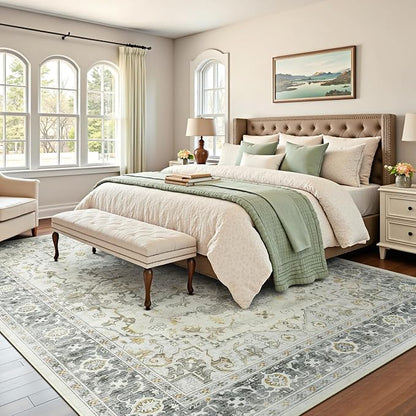 Lofus 8x10 Area Rugs for Living Room, Machine Washable Non-Slip Area Rug - Image 3