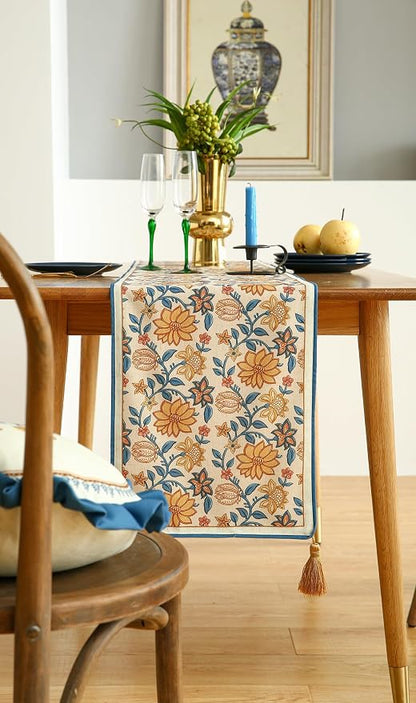 Designer French Linen Extra Long Table Runner, Dining Table, Thanksgiving - Image 5