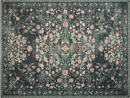 Washable Rugs 8x10 Area Rugs for Living Room, Ultra Soft Faux Wool Retro Carpets - Image 8