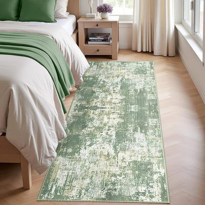 RELEANY Washable Area Rugs 2'x10' Non-Slip Modern Abstract Soft - Image 4
