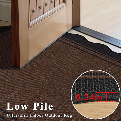 Easy Jute 3x5 Outdoor Rug Washable Non Slip Rug - Image 6