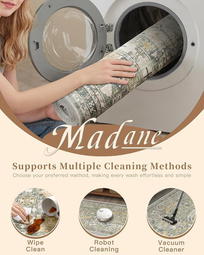 Madane Washable Runner Rug - Image 8