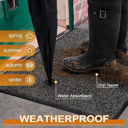 Mibao Super Absorbent Front Door Mat, Non-Slip Washable Indoor Doormats - Image 3