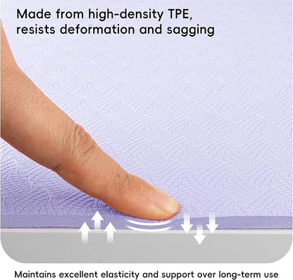 Extra Wide Yoga Mat 72" x 32", 6mm Non Slip TPE Exercise Mat - Image 8
