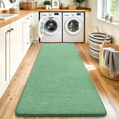 Keeko 2x6 Sage Green Area Rugs for Bedroom, Soft Modern Living Room Rug Indoor - Image 9