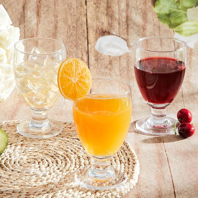 Patelai Set of 48 Water Goblet, 10.5 oz Clear Drinking Glasses Bulk Dishwasher - Image 5
