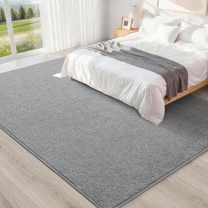 5x7 Feet Grey Area Rugs for Bedroom, Indoor Washable Memory Foam Rug for Living - Image 6