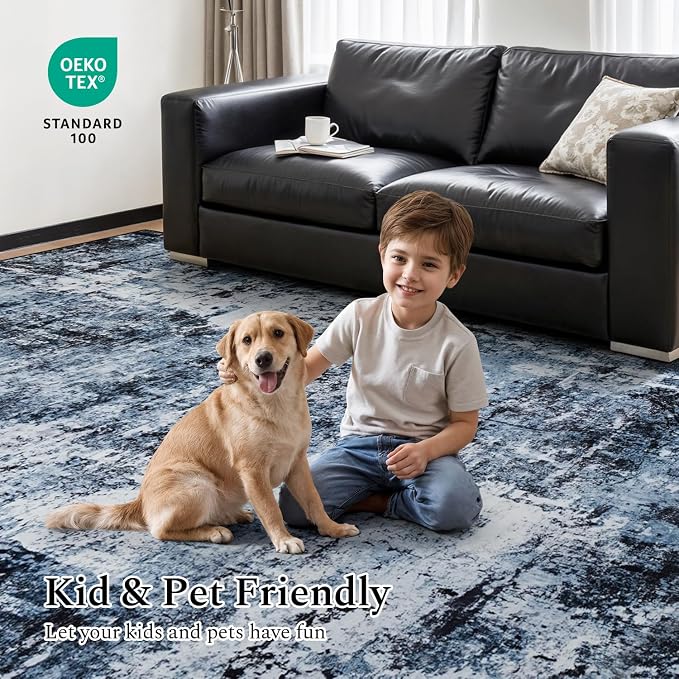 Rugflix 3x6 Entrance Rugs, Entry Rug Washable Non-Slip Stain-Resistant Low Pile - Image 5