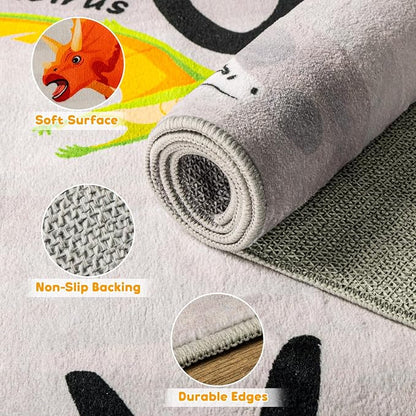 6x9 ABC Classroom Rug for Kids Playroom, Alphabet Rug - Image 5