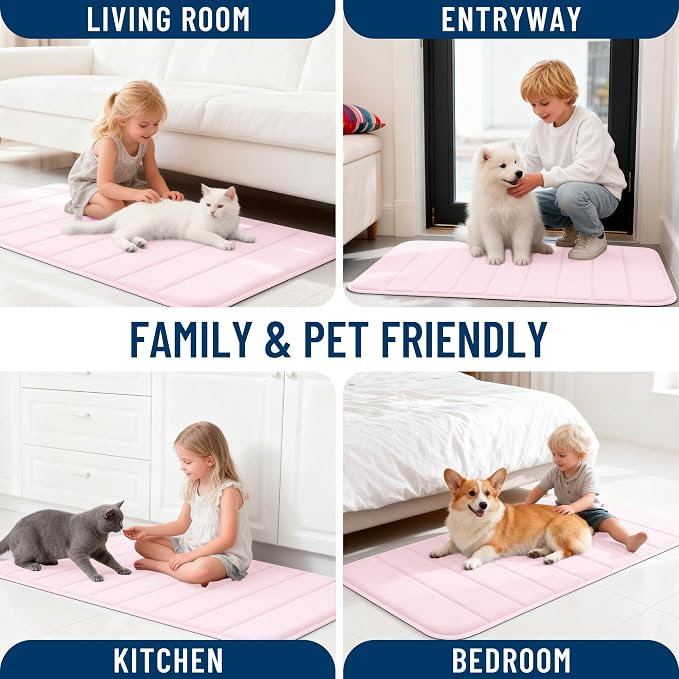 OLANLY Memory Foam Long Bathroom Rugs Runner 47x20, Super Soft Absorbent Bath - Image 9