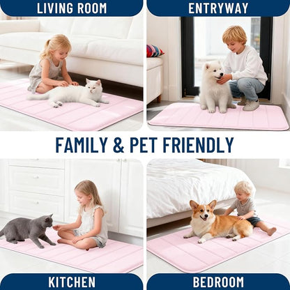 OLANLY Memory Foam Long Bathroom Rugs Runner 47x20, Super Soft Absorbent Bath - Image 9