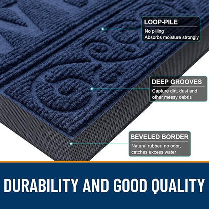 OLANLY Welcome Door Mat Indoor Outdoor Entrance, Heavy Duty Sturdy Front Door - Image 8