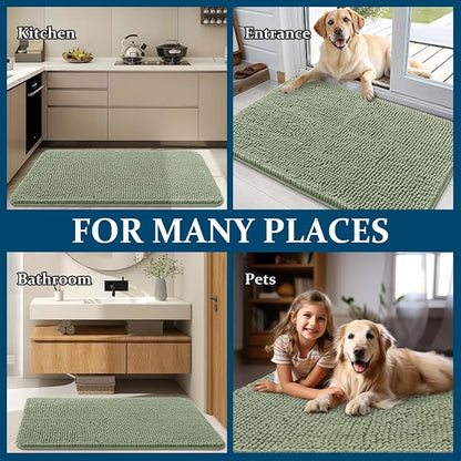 OLANLY Dog Door Mat for Muddy Paws 70x46, Absorbs Moisture and Dirt, Absorbent - Image 8