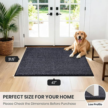 PURRUGS Dirt Trapping Door Mat 31.5" x 47", Non-Slip Machine Washable Entryway - Image 8