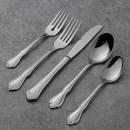 Oneida B552004C True Rose Everyday Flatware Dinner Spoons, 6.75" L x 1.6" W - Image 3