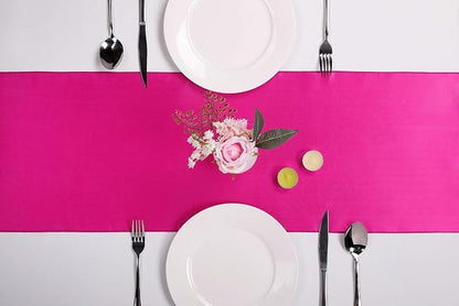 15-Pack Satin Table Runner Fuchsia 12 x 108 inches Long, Table Runners - Image 7