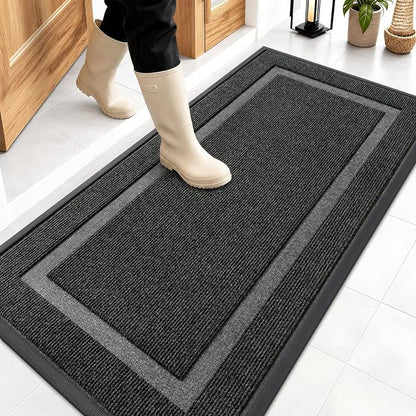 OLANLY Front Door Mat Indoor Outdoor Entrance, Waterproof All-Season, by OLANLY