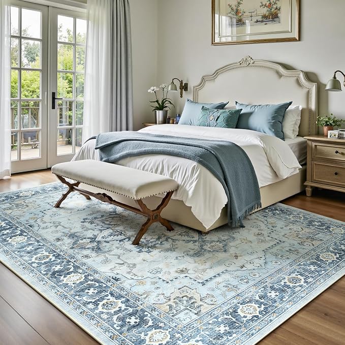 Lofus 5x7 Area Rugs for Living Room, Machine Washable Non-Slip Area Rug - Image 4