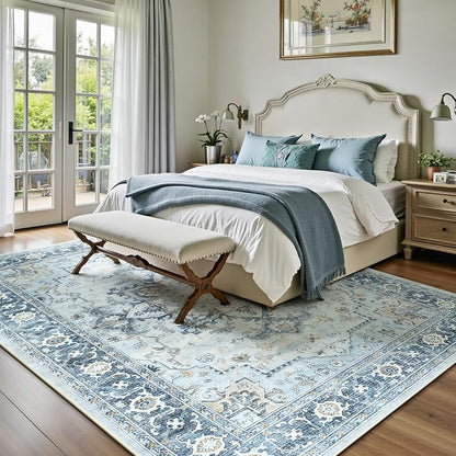 Lofus 5x7 Area Rugs for Living Room, Machine Washable Non-Slip Area Rug - Image 4