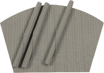 SHACOS Wedge Shaped Placemats Set of 4 Woven Vinyl Dining Table Place Mats - Image 8