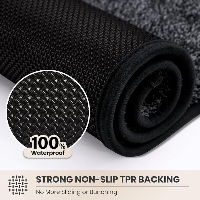 PURRUGS Dirt Trapping Door Mat 24" x 84", Non-Slip Machine Washable Entryway Rug - Image 5