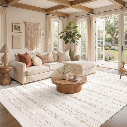 Nakagishi Area Rug Living Room Rugs: 8x10 Large Soft Machine Washable Boho - Image 2