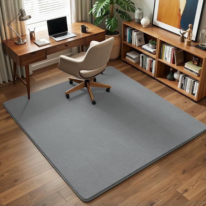 Amearea 5x5 Square Area Rugs for Bedroom Living Room, Modern Grey Thickened - Image 8
