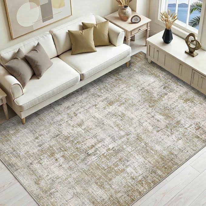 4x6 Area Rugs Washable Living Room Rug-No Slip Soft Carpets Modern Abstract - Image 7