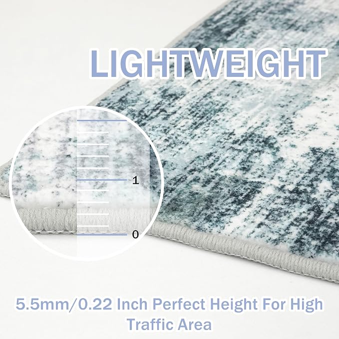 IOHOUZE Modern Abstract Area Rugs 5x7 Ft Washable Rugs - Image 5