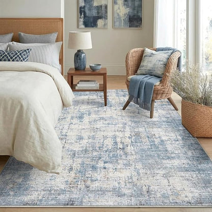 6x9 Area Rugs Washable Living Room Rug-No Slip Soft Carpets Modern Abstract - Image 2