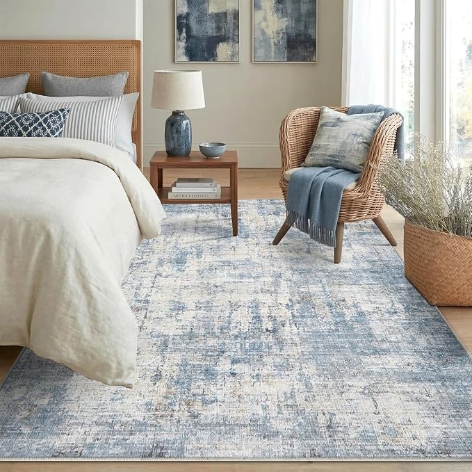 5x7 Area Rugs Washable Living Room Rug-No Slip Soft Carpets Modern Abstract - Image 3