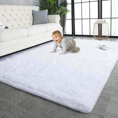 TWINNIS Super Soft Shaggy Rugs Fluffy Carpets, 4x5.9 Feet, Indoor Modern Plush by TWINNIS