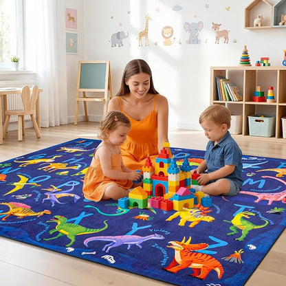 3x5 ABC Classroom Rug for Kids Playroom, Alphabet Rug - Image 6