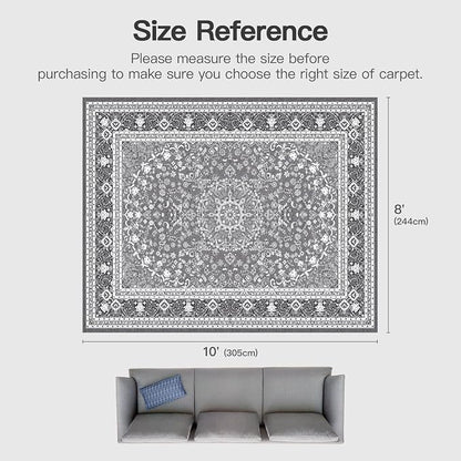 Lofus 8x10 Area Rugs for Living Room, Machine Washable Non-Slip Area Rug - Image 2