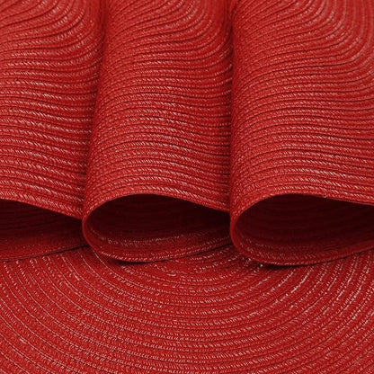 SHACOS Round Braided Placemats Set of 8 Washable 15 inch Round Table Mats Non - Image 6