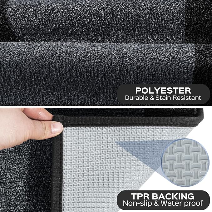 Machine Washable Kitchen Rug 24" x 36", Non Slip Kitchen Mat - Image 3