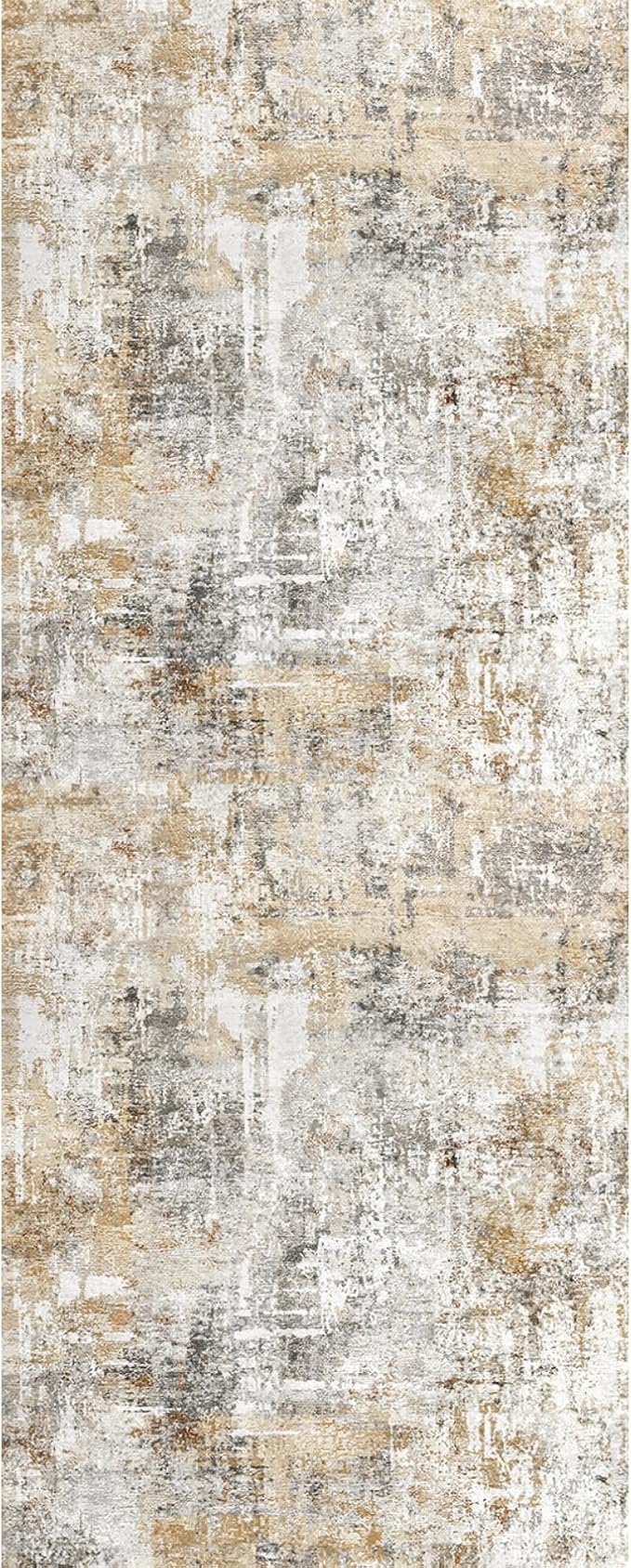 2x5 Non-Slip Washable Runner Rug – Modern Neutral Abstract Small Rug - Image 3