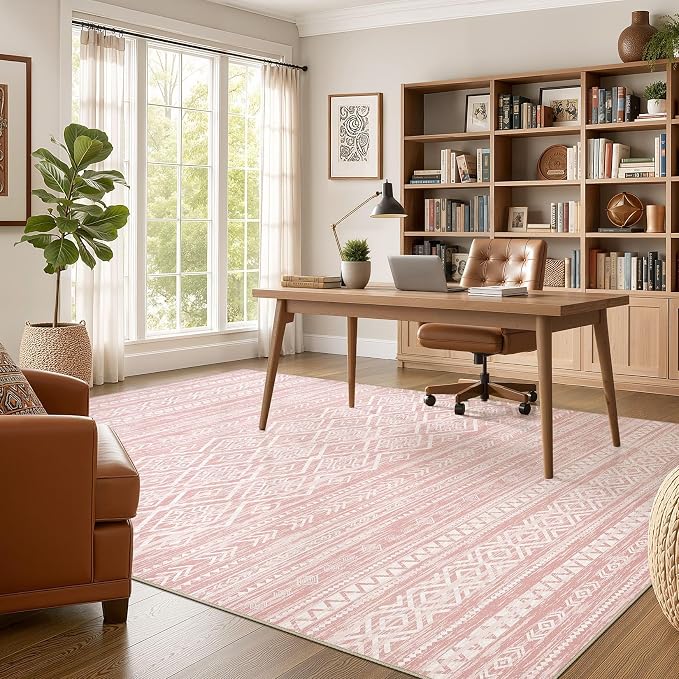 Nakagishi Area Rug Living Room Rugs: 10x12 Large Soft Machine Washable Boho - Image 5