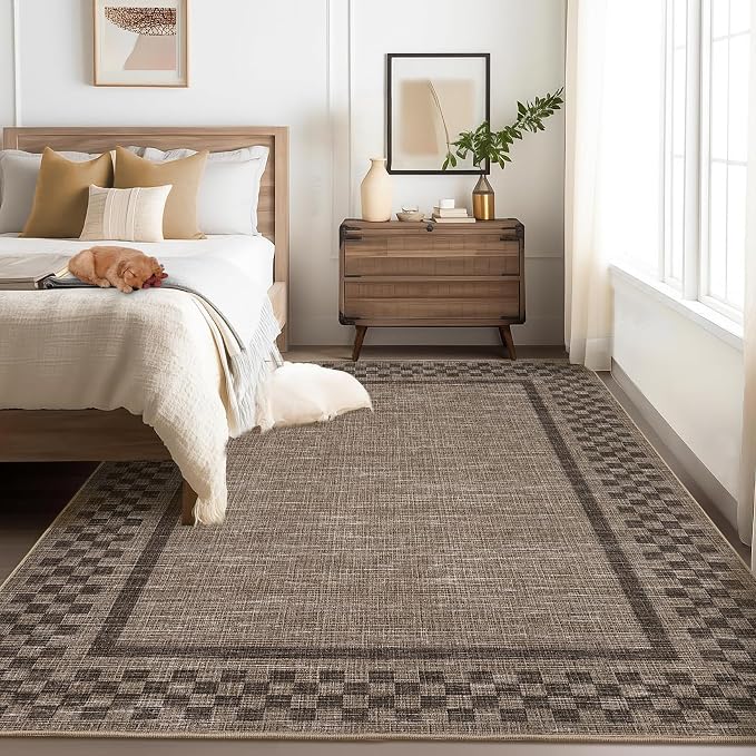 GarveeHome Modern Bordered 9x12 Area Rugs - Image 8