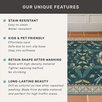 Hazo Haus 3x10 Washable Hallway Runner, Foldable Indoor Carpet - Image 6