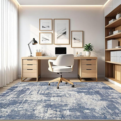 Area Rug Living Room Rugs: 5x7 Washable Large Abstract Modern Soft Stain - Image 8
