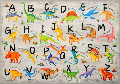 6x9 ABC Classroom Rug for Kids Playroom, Alphabet Rug - Image 3
