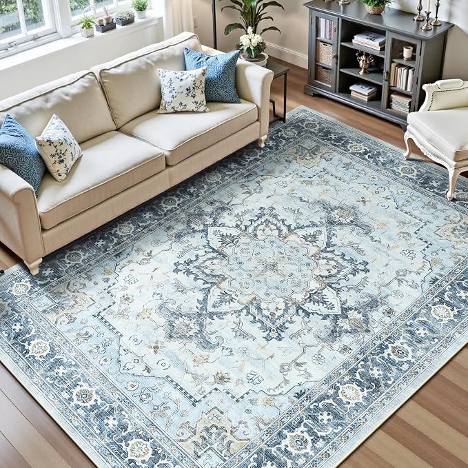 Lofus 5x7 Area Rugs for Living Room, Machine Washable Non-Slip Area Rug by Lofus