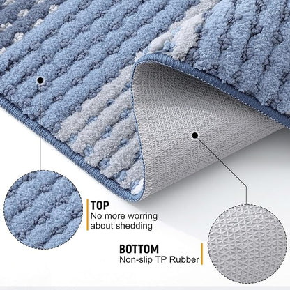 Kitinjoy Indoor Outdoor Door Mat, 48x32 Non-Slip Absorbent Dirt Trapper - Image 3